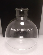 VINTAGE Round White Cross 1.75 Liter @7x5" Clear Glass Laboratory Beaker W-L-14