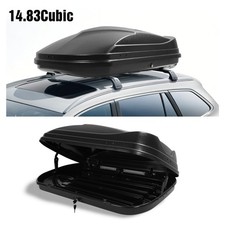 15 Cubic Vehicle Roof Top Travel Storage Box Cargo Luggage Carrier W Lock Key
