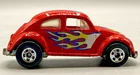 Vintage Hot Wheels Volkswagen Beetle Die-Cast Car – Red Flames – 1:64 – Malaysia