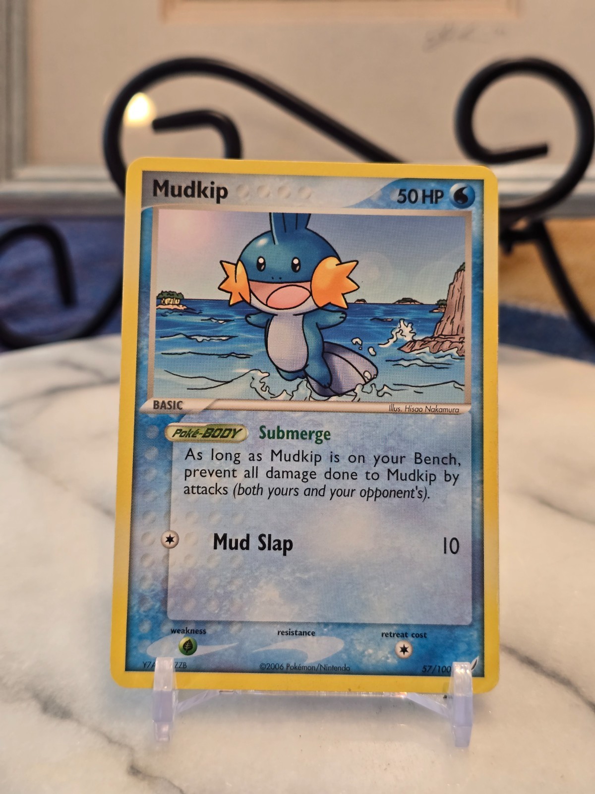 Pokemon TCG Mudkip 57/100 Crystal Guardians Regular LP