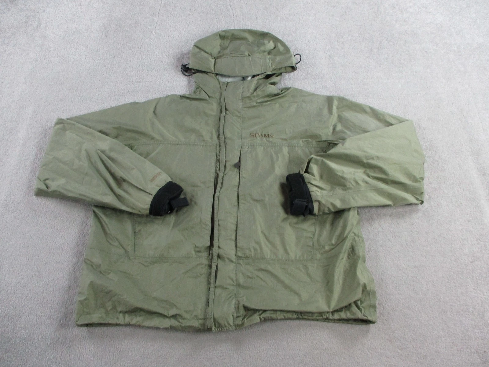 Simms Jacket Mens XL Green Goretex Fly Fishing Wading Lightweight Hooded Zip
Opens in a new window o