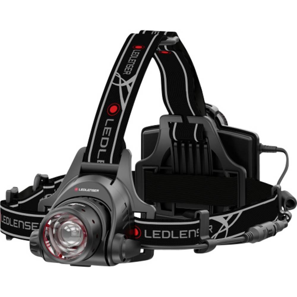 Lampe frontale LED Ledlenser H14R.2 batterie rechargeable 40h éclairage tête étanche noir 340g