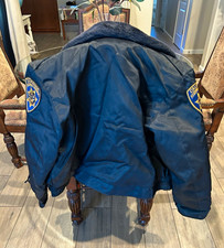 Butwin California Highway Patrol Police Jacket Blue &mdash;-Fur Collar Men's Size 44