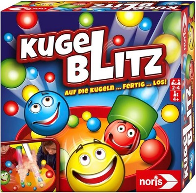 Noris 606064480 Kugelblitz, das blitzschnelle Actionspiel mit Lerneffekt in
