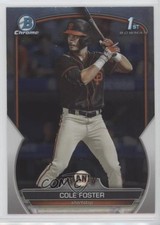 2023 Bowman Draft Chrome Cole Foster #BDC-128 03j5