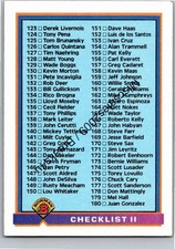 1991 Bowman #700 Checklist II: 123-244 Baseball