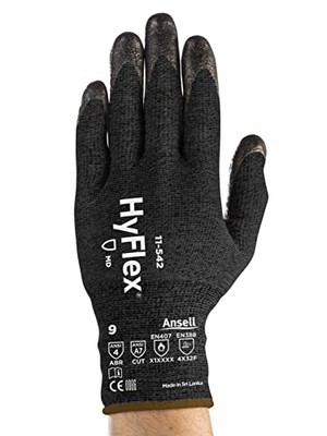 HyFlex 11-542 Cut Protection Gloves - Light, High Cut Protection, Grip, Size