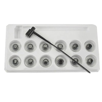 7 Star Needle Plum Blossom Dermal Hammer Set 13pcs Replaceable Heads Kit Therapy