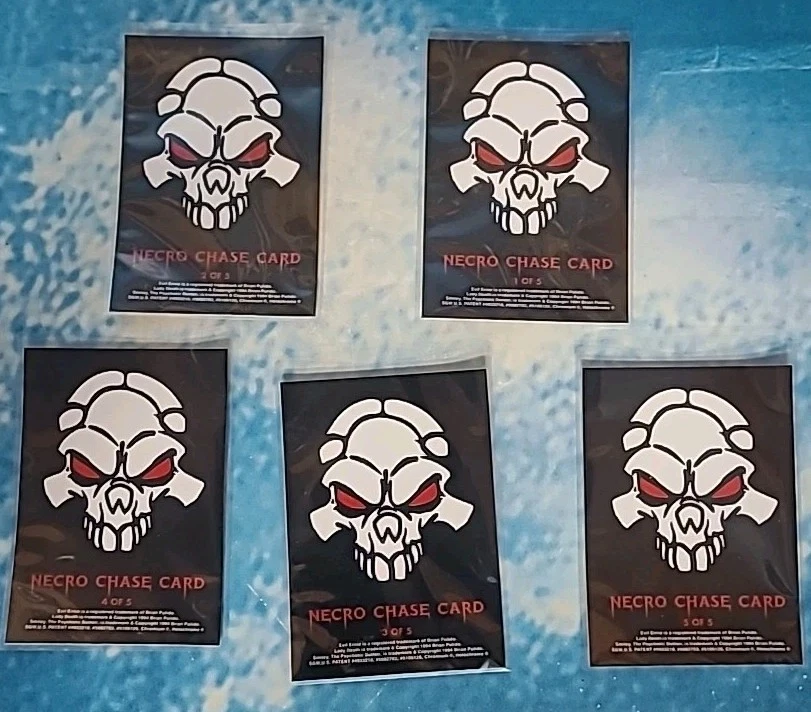 1994 Lady Death Series 1 I NECRO Chase Cards COMPLETE SET 1-5 Refractor Lot Mint - Image 2 of 2