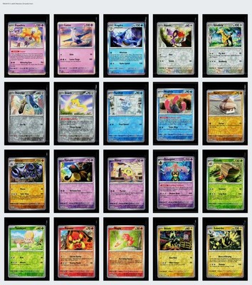 Pokemon Lot (20) Espathra Latios Kingdra No Dups Paradox Rift Near Mint