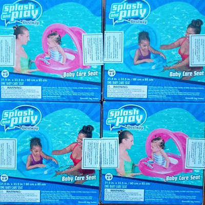 #ad Splash and Play Bestway Baby Float bundle of 4 Ages 1 2 $20.00
