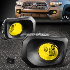 For 16-23 Toyota Tacoma Amber Lens Bumper Driving Fog Light Lamps Wbezelswitch For 16-23 Toyota Tacoma Amber Lens Bumper Driving Fog Light Lamps Wbezelswitch
