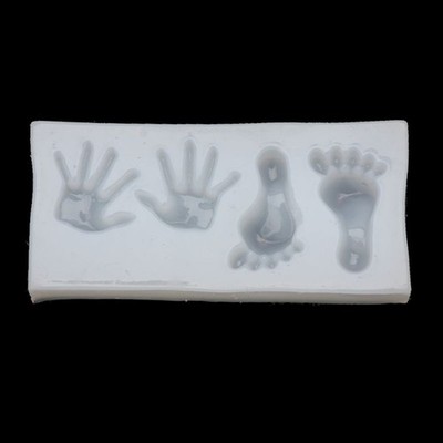 Cute Baby Hand Foot Silicone Mold Fondant Mould Cake Decor Resin Jewelry Making