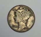 1940 D Dime Mercury Silver 10C Coin