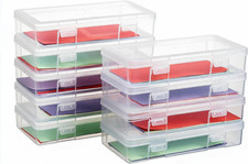 Small Plastic Storage Containers with Lids and Clear Pencil Box