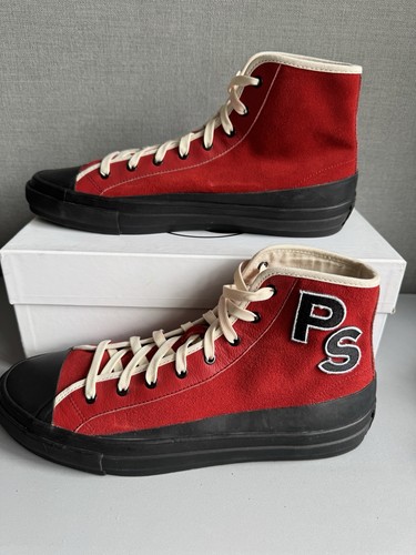 PS by Paul Smith men Red Suede Kit Sneakers UK8/EUR42/USA9 New - Picture 10 of 21