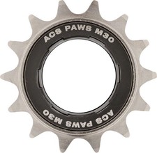 ACS Paws M30 14T BMX Bicycle Freewheel 1/2" X 3/32" - NICKEL/BLACK