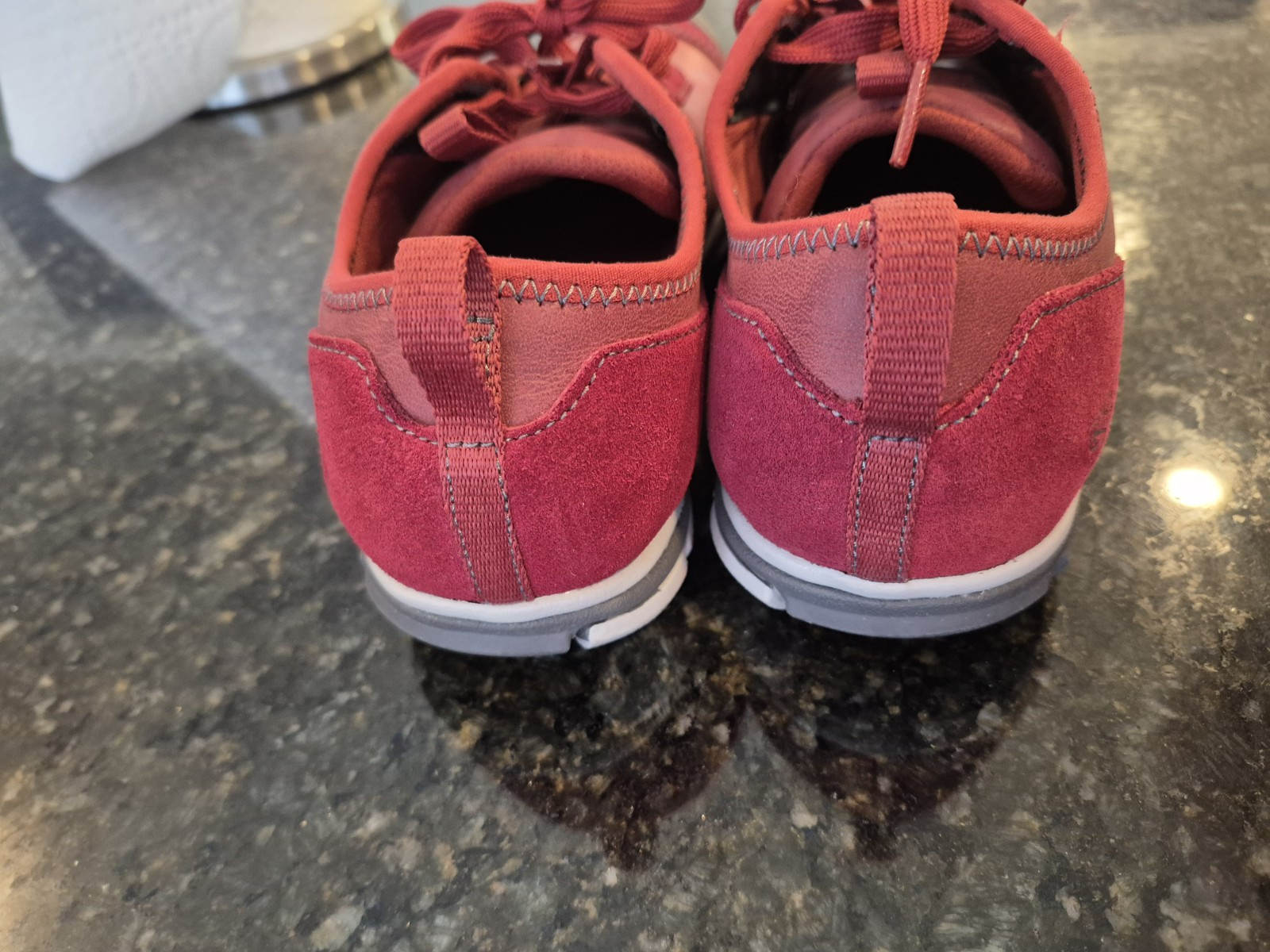 Scarpe sneakers casual Keen donna Hush Lea CNX rosse stringate taglia 8 5