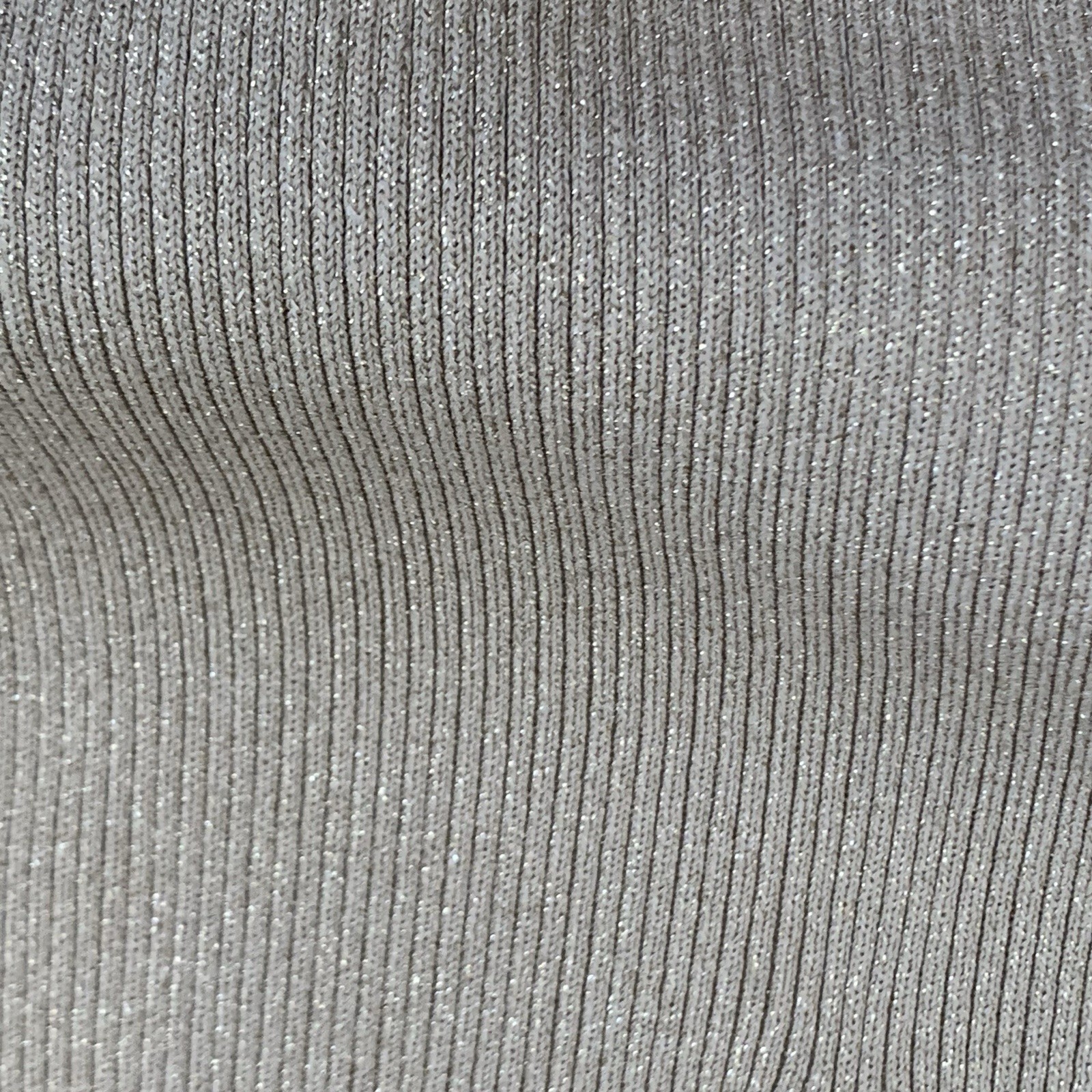 Michael Kors Dress Women L Gold Metallic Ribbed V Neck Sweater Sheath Pencil thumbnail 18