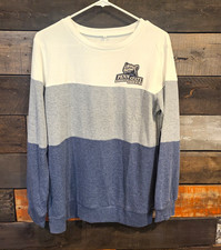Penn State Nittany Lions Colorblock Crewneck Sweatshirt Size M White Gray Blue