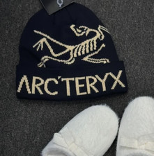 Arc'teryx Bird Word Toque Beanie Black Merino Wool Winter Hat Unisex NWT