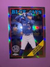 2023 Topps Chrome 1988 35th Anniversary George Springer Blue Jays #88BC-19