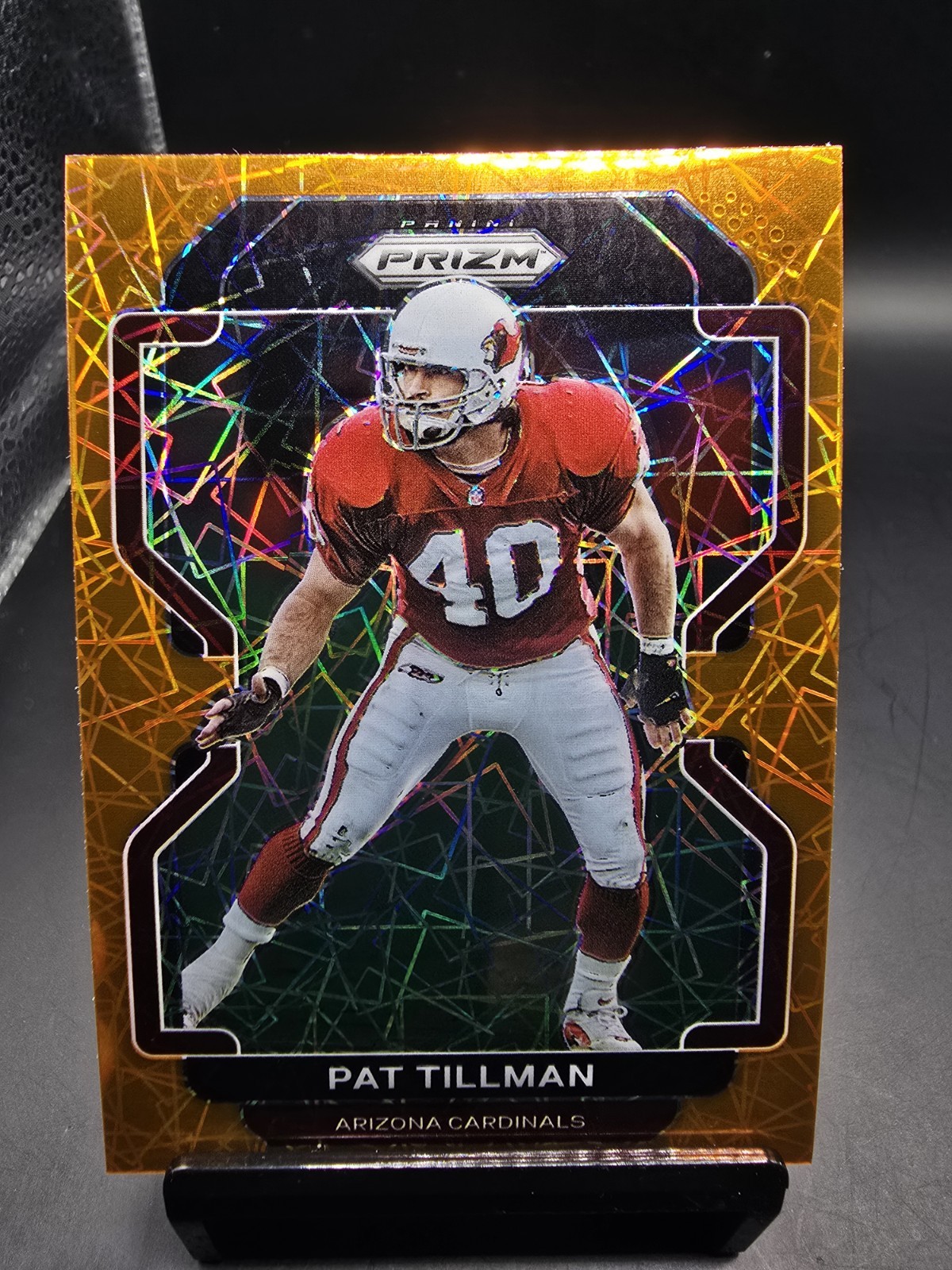 2021 Panini Prizm Pat Tillman Orange Laser Lazer #83 - Arizona Cardinals