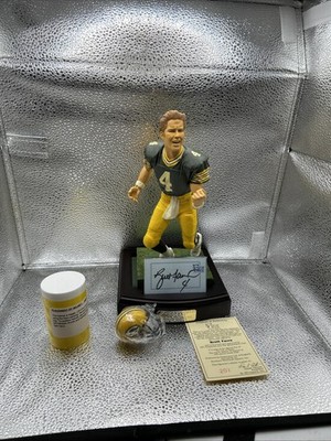 Signed Brett Favre Green Bay Packers The Art of Sport Statue Figure Upper Deck