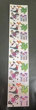 Vintage Sandylion Sticker Strip 5 Mods Dragon Wizard Castle Horse Knight Foil