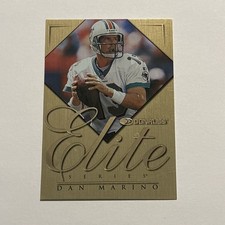 Dan Marino 1998 Donruss Elite Series Gold Missing Serial Number Error #2 