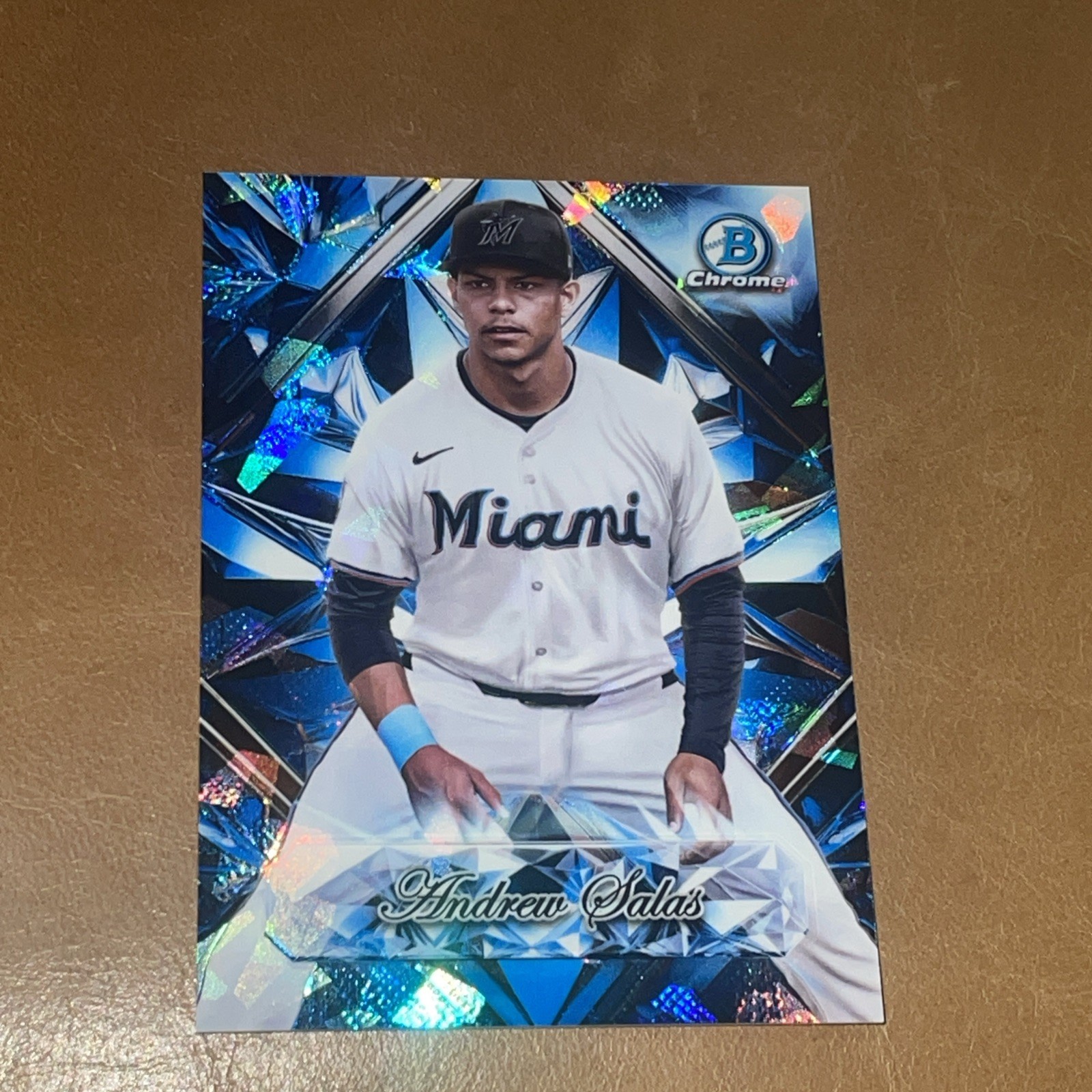 2025 Bowman Chrome Sapphire Andrew Salas Sapphire Selections SS-7 Miami Marlins