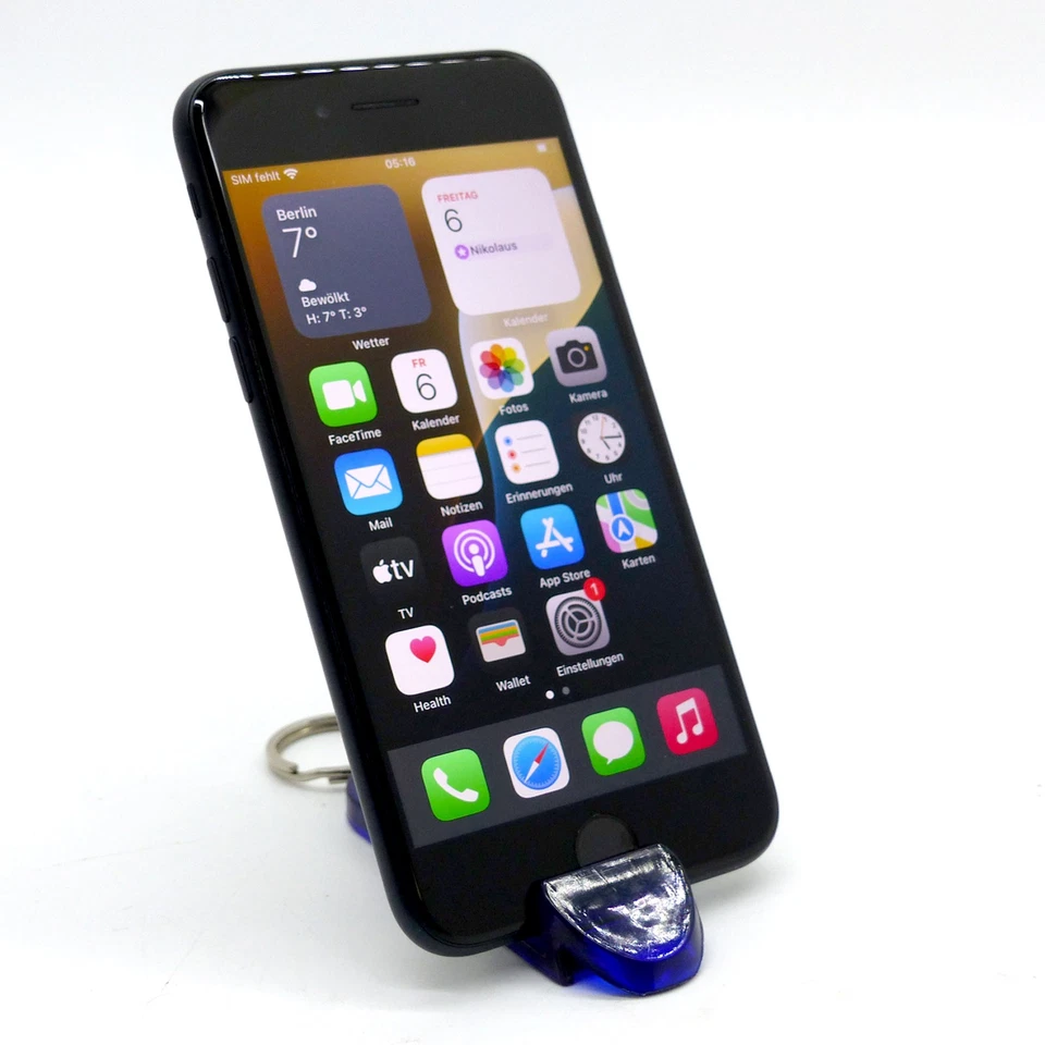 Apple iPhone SE (3rd Gen) 2022 Midnight A2783 64GB 5G Schwarz - Bild 4 von 4