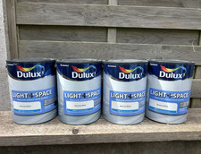 X4  Dulux Light + Space Absolute White Matt Interior Paint  5L  