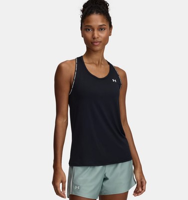 Under Armour Damen Tanktop UA Tech  Knockout - 001 (Schwarz/Weiß)