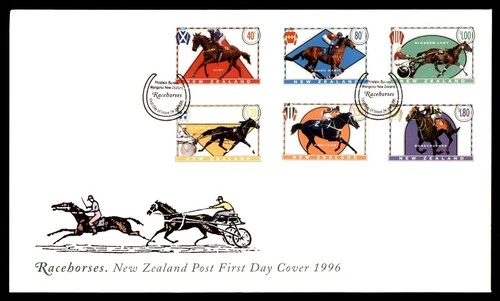 Mayfairstamps New Zealand FDC 1996 racehorses First Day Cover aax_42785