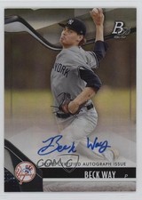 2021 Bowman Platinum Top Prospects Auto Beck Way #TOP-18 Auto v1x