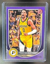2025-26 Bowman #77 Tyrese Haliburton Purple Border /199