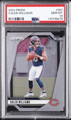 2024 PANINI PRIZM #301 CALEB WILLIAMS PSA 10