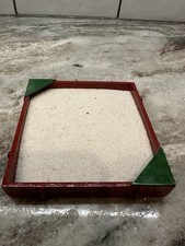Dollhouse Miniature Red Sandbox with Sand - 1:12 Scale
