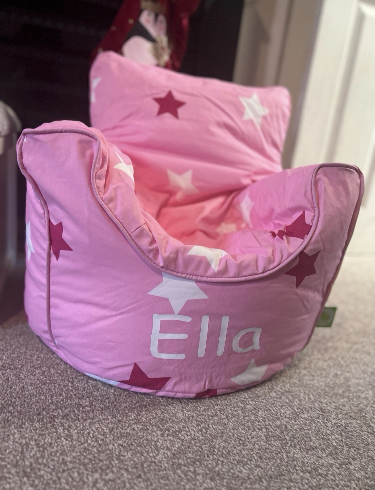 Personalised Toddler Bean Bag Chair Girls Boys Birthdays Christmas Gift Present