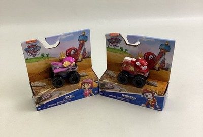 Paw Patrol Skye & Marshall Rescue Wheels Pup Squad Racers NIB Lot Of 2