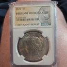 1922 S US Peace Silver Dollar $1 - NGC Brilliant Uncirculated