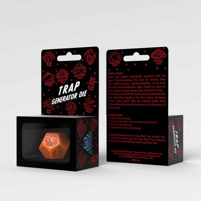 Trap Generator Die: Orange & Black