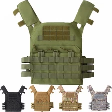 For Adult Portable Tactical Military Combat Assault Plate Carrier Chest Rig Vest