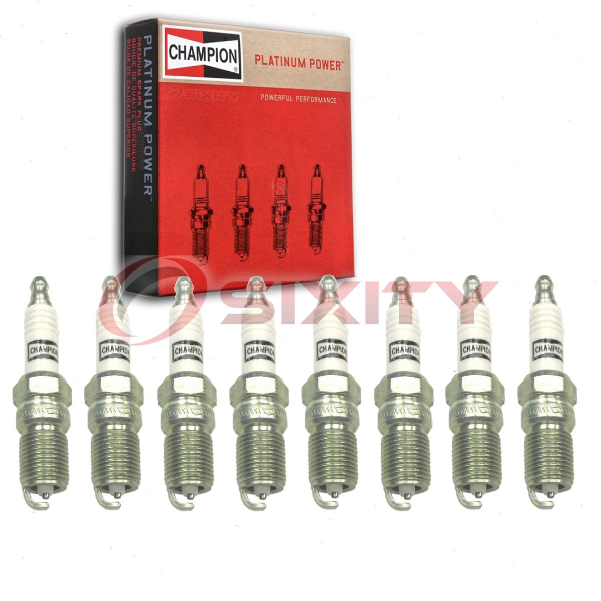 8 pc Champion Platinum Spark Plugs for 2014-2015 Chevrolet Camaro 7.0L V8 at