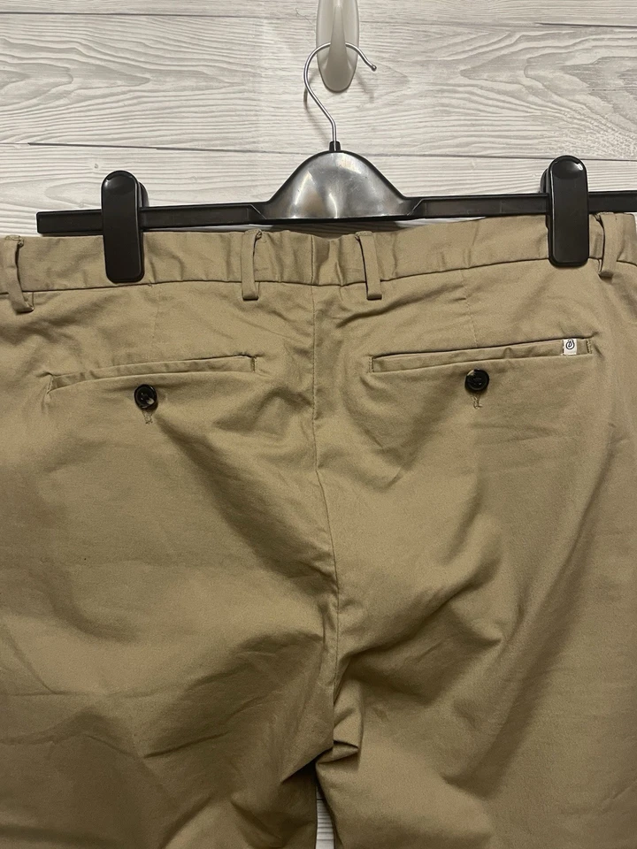 Pantalón chino elástico beige ajustado Burton para hombre talla W34 L30 Foto 4 de 4