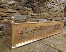 Smart 19th Century Brass Fire Fender