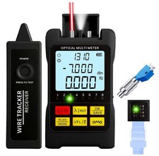 Portable 5-in-1 Fiber Optic Cable Tester with Optical Power Meter, Cable Finder,