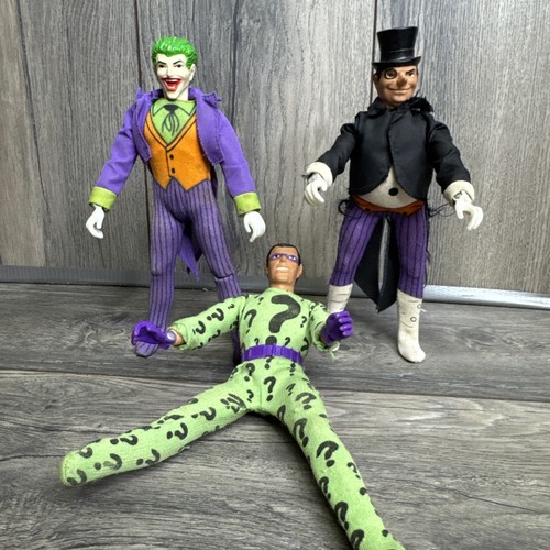 Vintage WGSH Mego Joker Riddler Pinguin 8" Actionfiguren 1973 Original