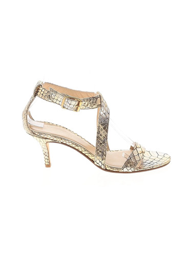 Delman Shoes Women Gold Sandals US 6